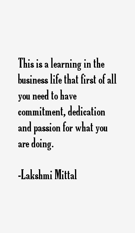 Lakshmi Mittal Quotes