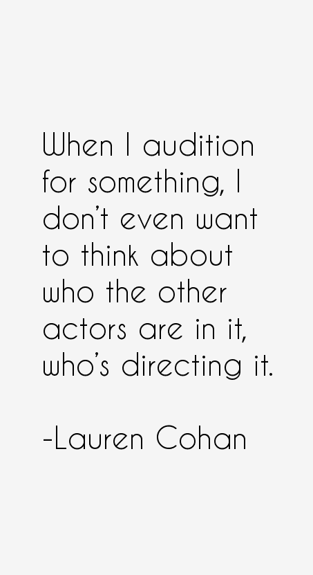 Lauren Cohan Quotes And Sayings 2586