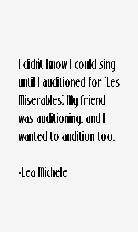 Lea Michele Quotes