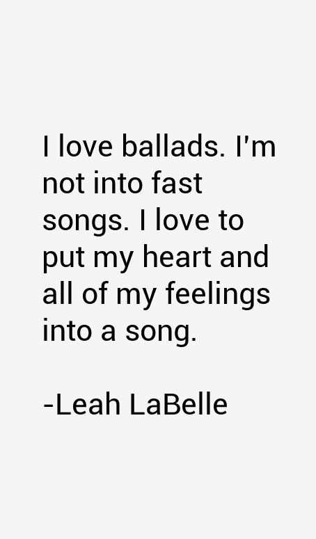 Leah LaBelle Quotes