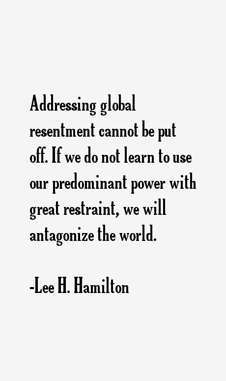 Lee H. Hamilton Quotes