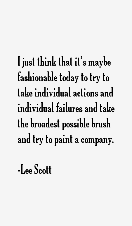 Lee Scott Quotes
