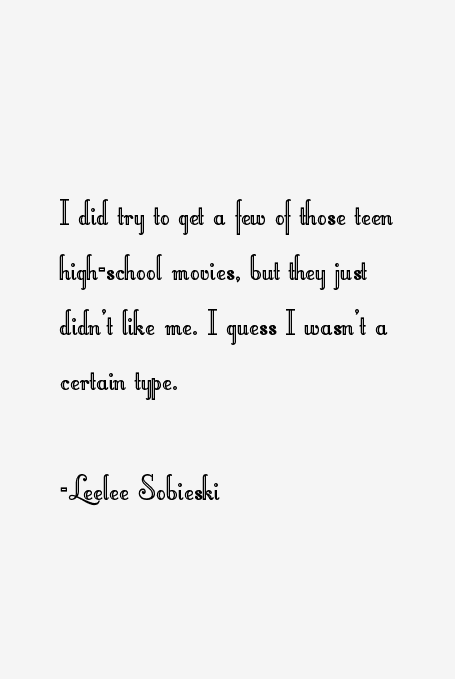 Leelee Sobieski Quotes