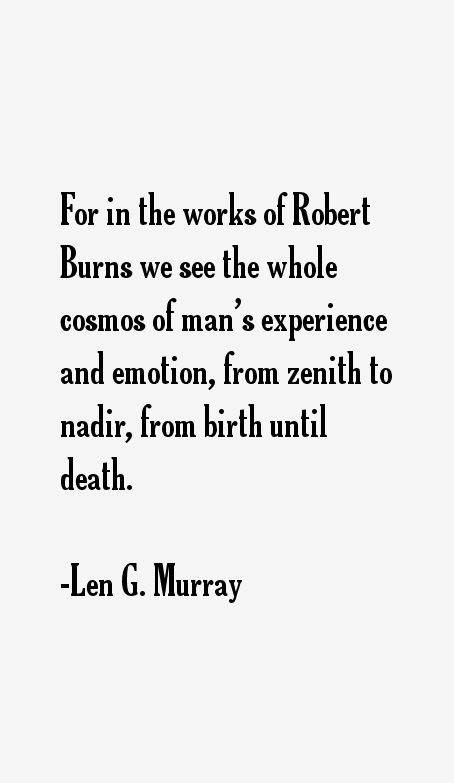 Len G. Murray Quotes