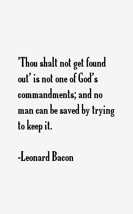 Leonard Bacon Quotes