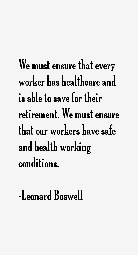 Leonard Boswell Quotes