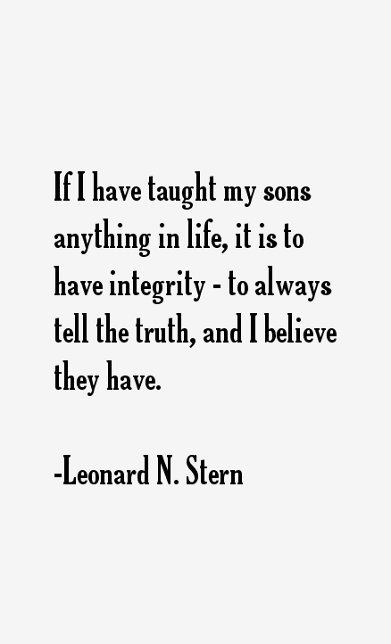 Leonard N. Stern Quotes