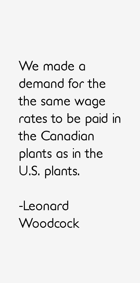 Leonard Woodcock Quotes