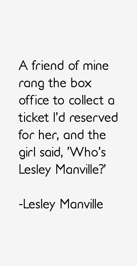 Lesley Manville Quotes