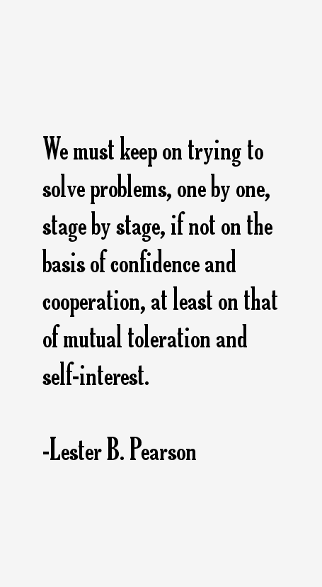 Lester B. Pearson Quotes