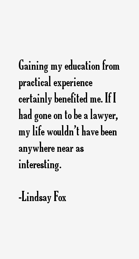 Lindsay Fox Quotes
