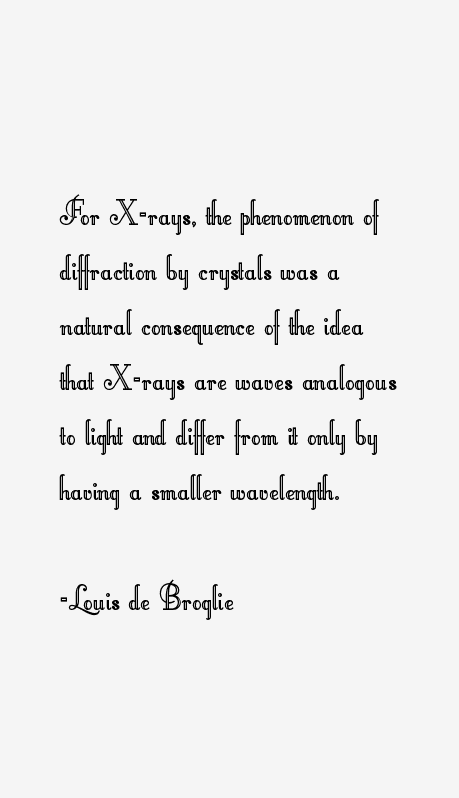 Louis de Broglie Quotes
