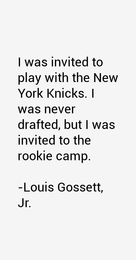 Louis Gossett, Jr. Quotes