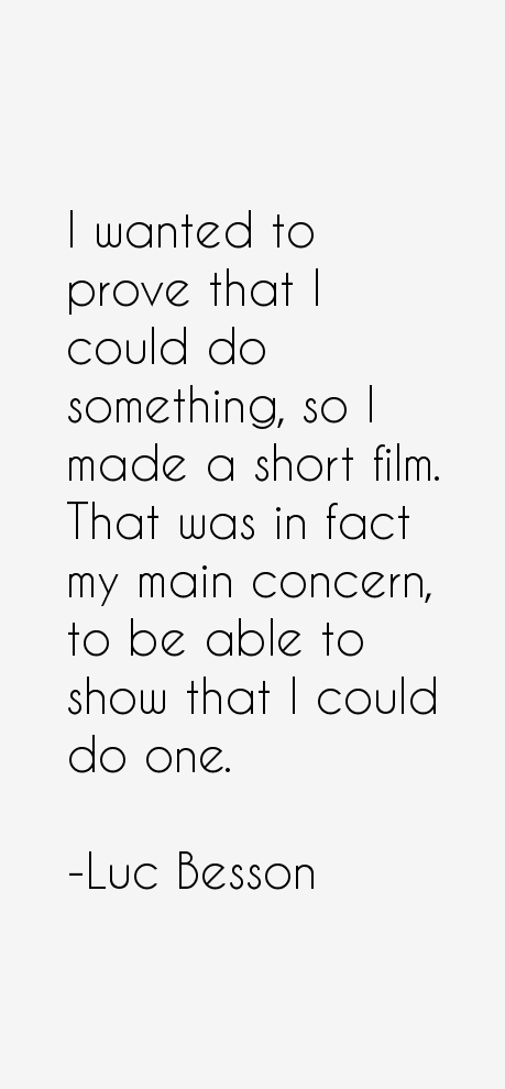 Luc Besson Quotes