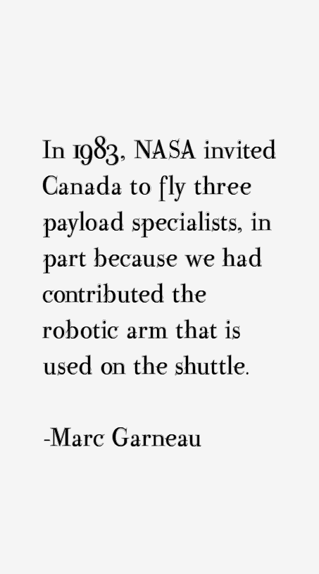 Marc Garneau Quotes