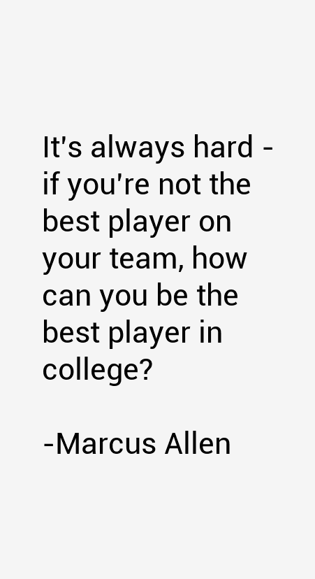 Marcus Allen Quotes