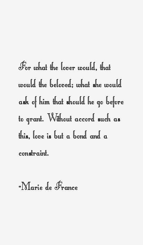 Marie de France Quotes
