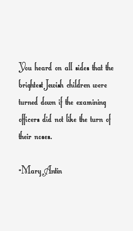 Mary Antin Quotes