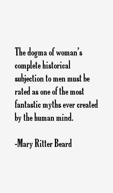Mary Ritter Beard Quotes