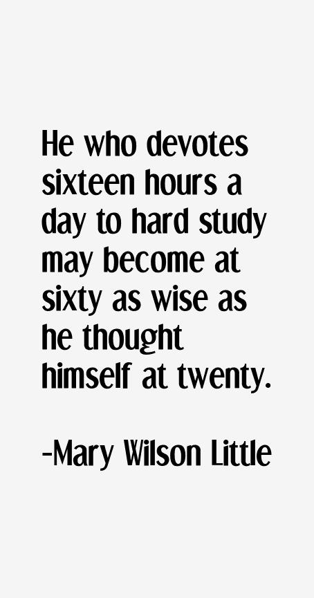 Mary Wilson Little Quotes