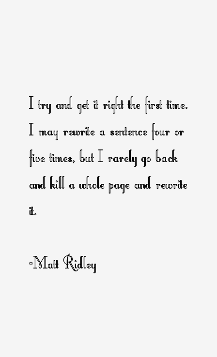 Matt Ridley Quotes