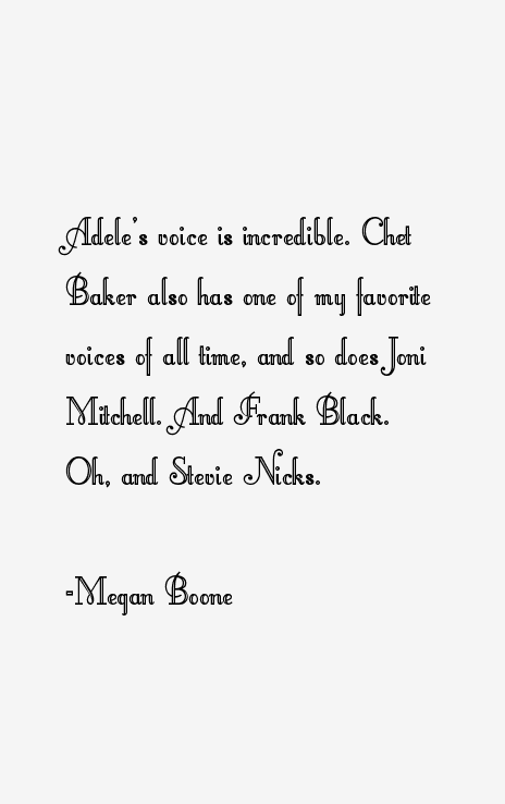 Megan Boone Quotes
