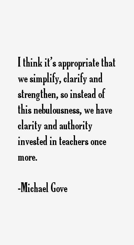 Michael Gove Quotes