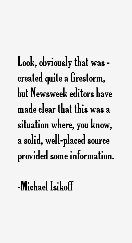 Michael Isikoff Quotes