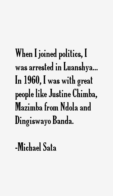 Michael Sata Quotes