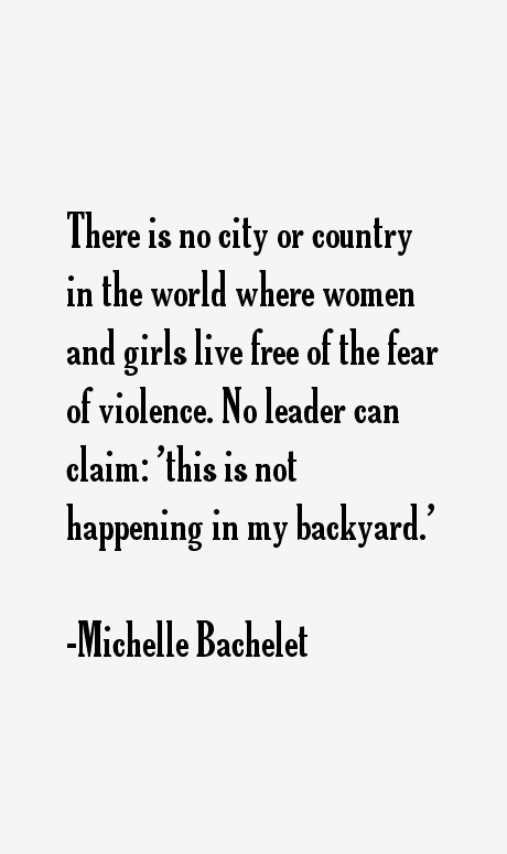 Michelle Bachelet Quotes