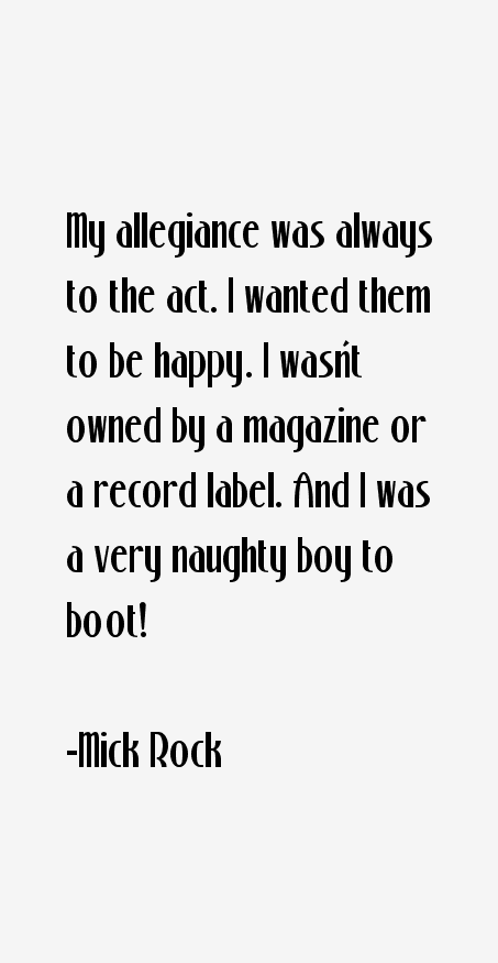 Mick Rock Quotes