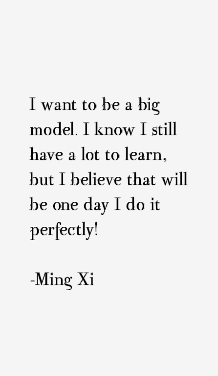 Ming Xi Quotes