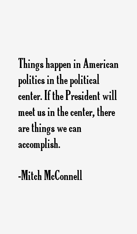 Mitch McConnell Quotes