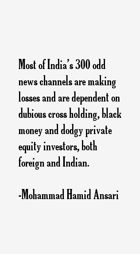 Mohammad Hamid Ansari Quotes