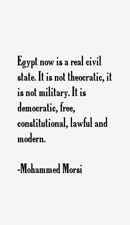 Mohammed Morsi Quotes