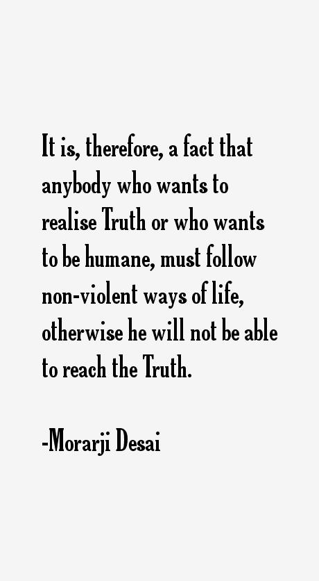 Morarji Desai Quotes