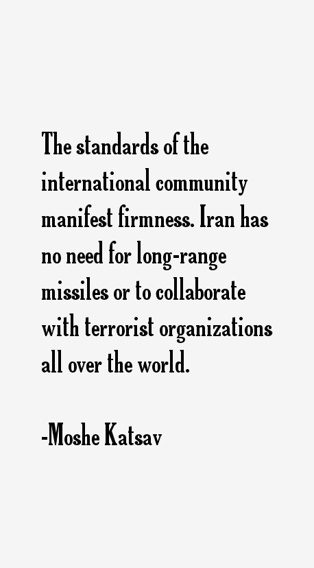 Moshe Katsav Quotes