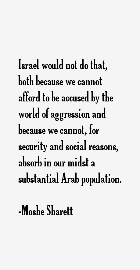 Moshe Sharett Quotes