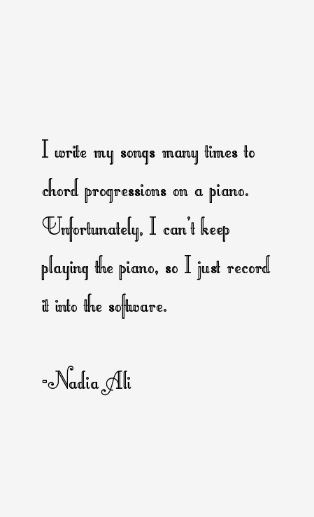 Nadia Ali Quotes