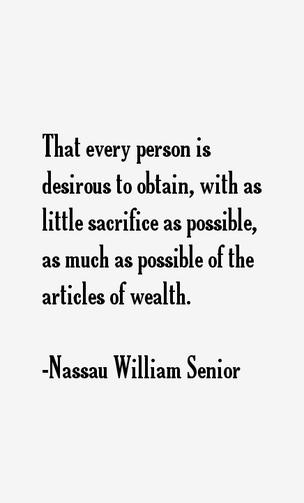 Nassau William Senior Quotes