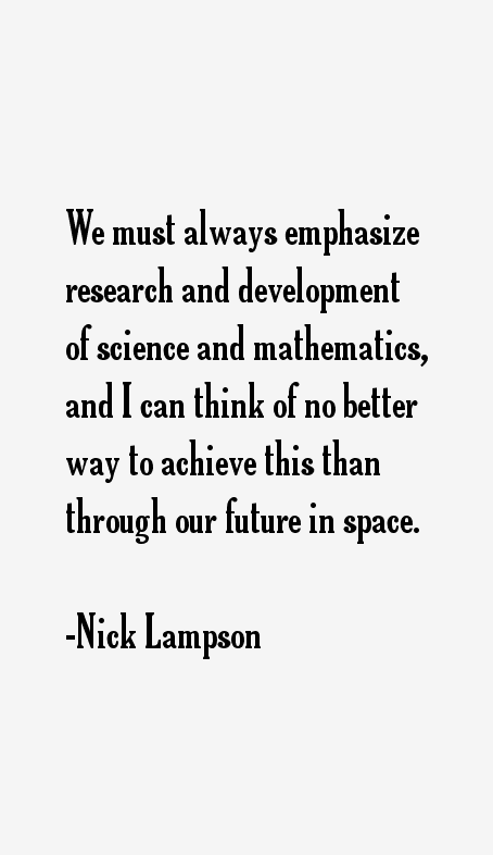 Nick Lampson Quotes