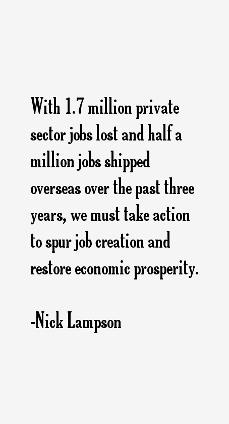 Nick Lampson Quotes