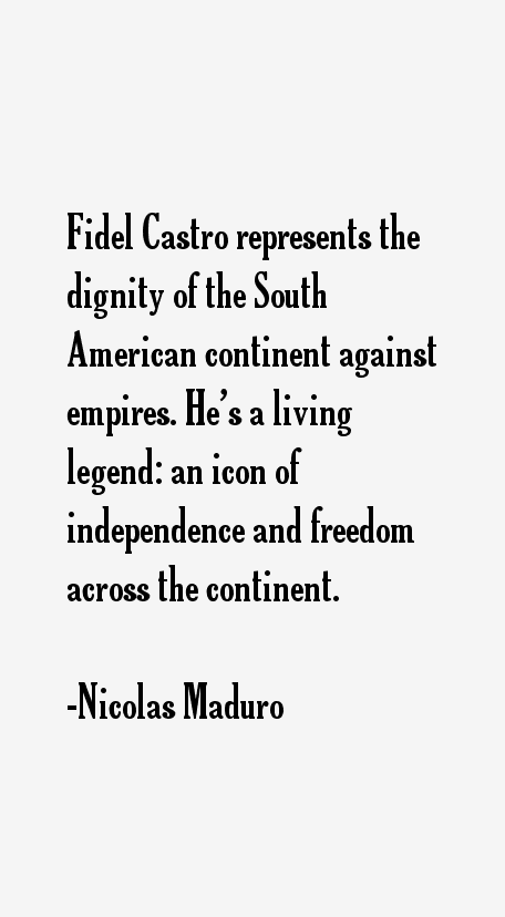 Nicolas Maduro Quotes