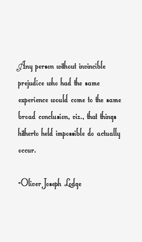 Oliver Joseph Lodge Quotes