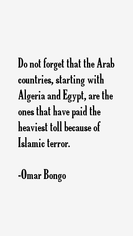 Omar Bongo Quotes