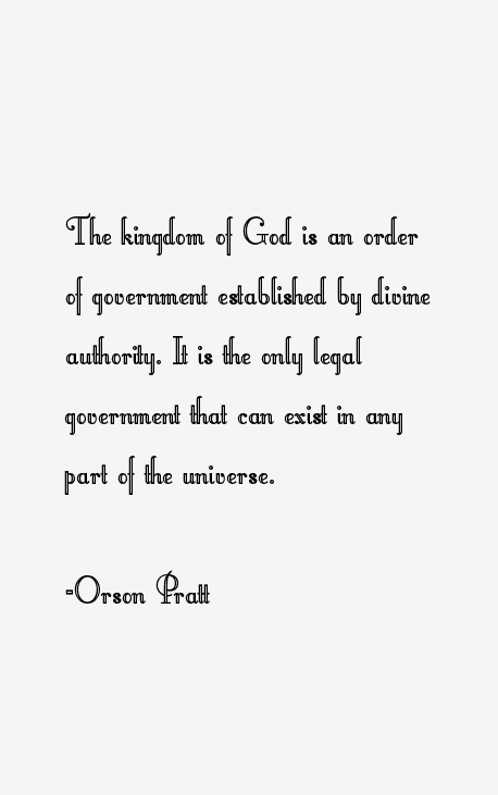 Orson Pratt Quotes