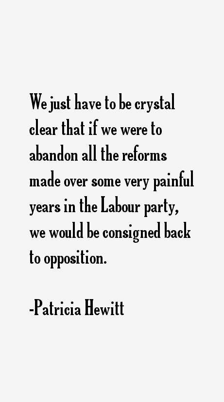 Patricia Hewitt Quotes