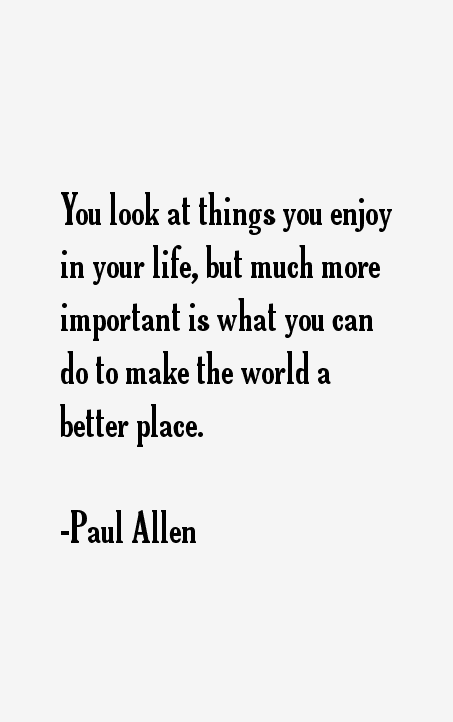 Paul Allen Quotes