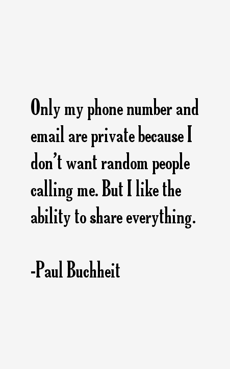 Paul Buchheit Quotes