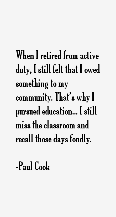 Paul Cook Quotes